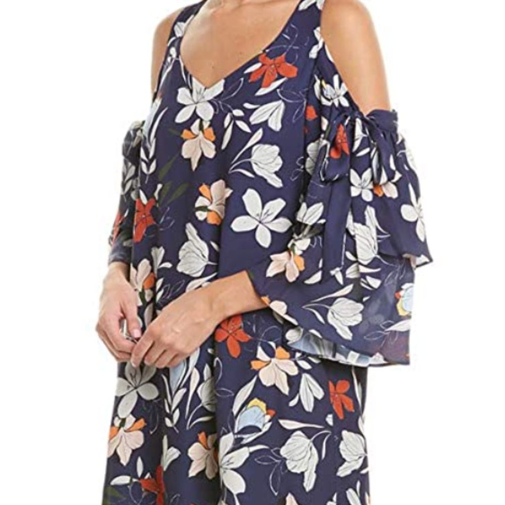 NWT New Parker NYC Cold Shoulder Loose Shift Dress